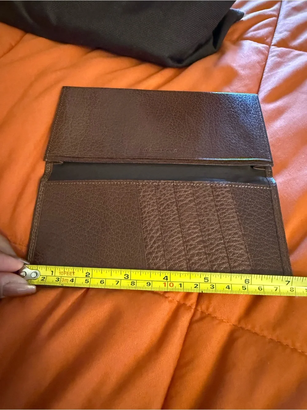 Givenchy Dark Brown Textured Leather Long Wallet
